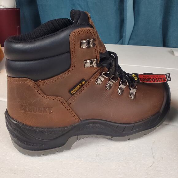 Gopcore Hiking Work Boot Waterproof Leather Composite Toe Rocky Size W6.5 NWOT - Picture 8 of 16